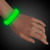 Green Triple Wide 9" Glow Bracelets
