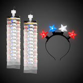 LED Patriotic Headbands Retail Hanging Display