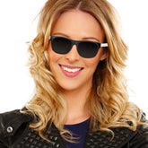 Bright White Retro Sunglasses