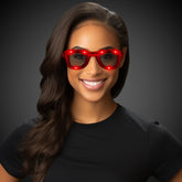 Red LED Retro Sunglasses