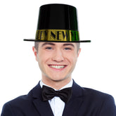 New Year Black & Gold Top Hats