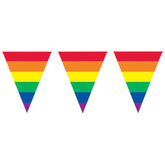 Rainbow 12' Pennant Banner