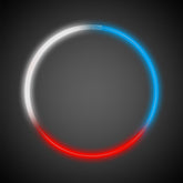 Patriotic Red, White and Blue 22" Glow Necklaces