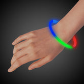 Blue, Green & Red 9" Glow Bracelets