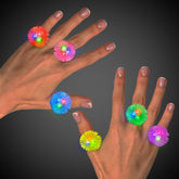 LED Porcupine Jelly Rings