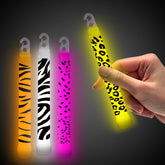 Assorted Animal Print 6" Glow Sticks