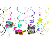 80's Awesome Swirl Decorations