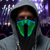 EL LED Sound Activated Face Mask