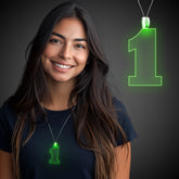 Green LED #1 Pendant Necklace