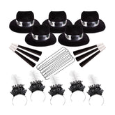 Silver Midnight New Year Party Kit For 50