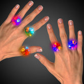 LED Star Spike Jelly Rings