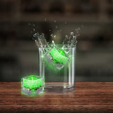 Green Liquid-Activated LED Ice Cubes