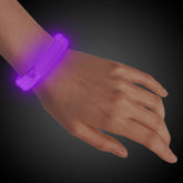 Purple Triple Wide 9" Glow Bracelets