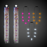 LED Halloween Necklaces Retail Hanging Display