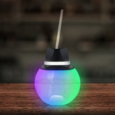 LED Black Fedora Hat 20 oz. Ball Cup with Straw