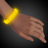 Yellow Triple Wide 9" Glow Bracelets