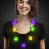 LED Mardi Gras Ball Necklace