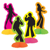 Retro Neon Dancer Mini Silhouette Centerpieces