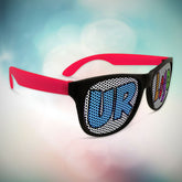 Custom Red Billboard Novelty Sunglasses