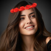 LED Red Roses Halo Headband