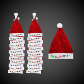 LED Christmas Bulb Santa Hats Retail Hanging Display