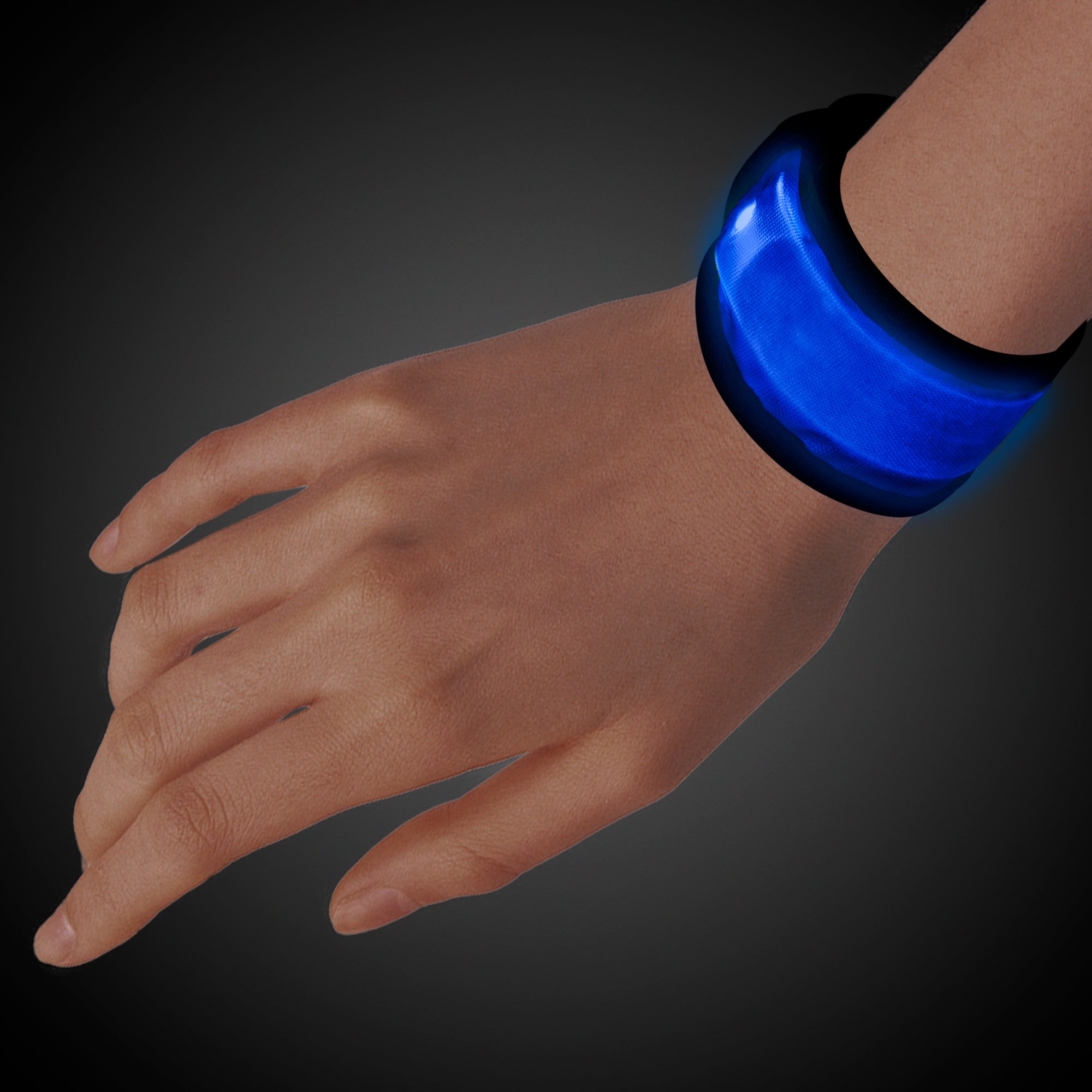 LED Blue Slap Bracelet - Blue