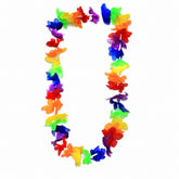 Rainbow Silk Flower 40" Leis