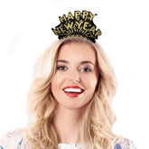 Happy New Year Black & Gold Tiaras