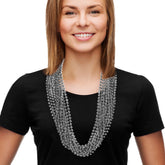 Silver 7mm Bead 33" Necklaces