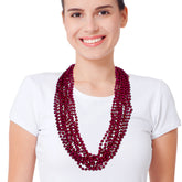 Pink 7mm Bead 33" Necklaces