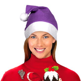 Purple Santa Hats