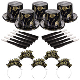 Ebony & Gold New Year Party Kit For 50