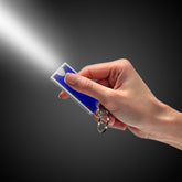 LED Blue & Silver Keychain