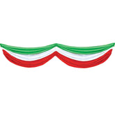 Red, White & Green Fabric Bunting Decoration