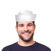 White Cloth Sailor Hats