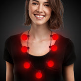 LED Red Ball Necklace