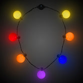 LED Rainbow Ball Necklace