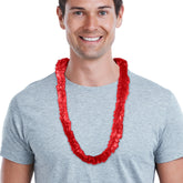 Reddish Pink Plastic Leis