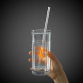 Orange 9" Glow Motion Straw