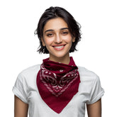 Maroon Cotton Bandanas