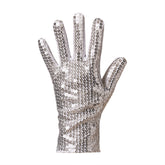Silver Sequin Left Hand Glove