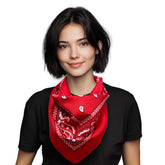 Red 21" Paisley Bandanas
