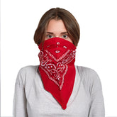 Red 21" Paisley Bandanas