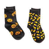 Pumpkin & Candy Corn Socks