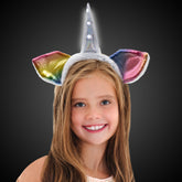 LED White Unicorn Headband