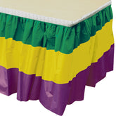 Mardi Gras Table Skirt