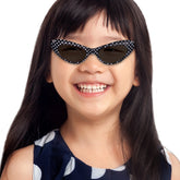 Black Polka Dot Kids' Sunglasses