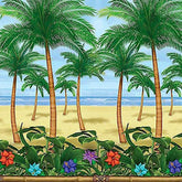 Palm Tree Tropical Island Scene Setter