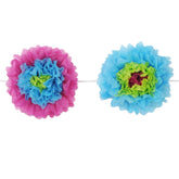 Tissue Flowers Garland