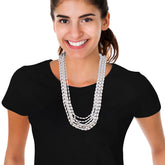 Pearl White 33" Bead Necklaces
